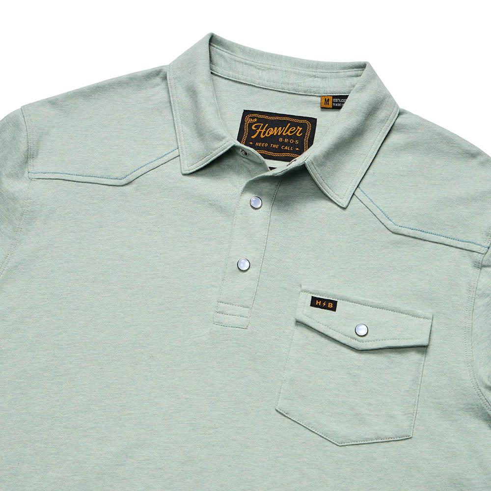Howler Ranchero Polo Shirt Men's in Seafoam